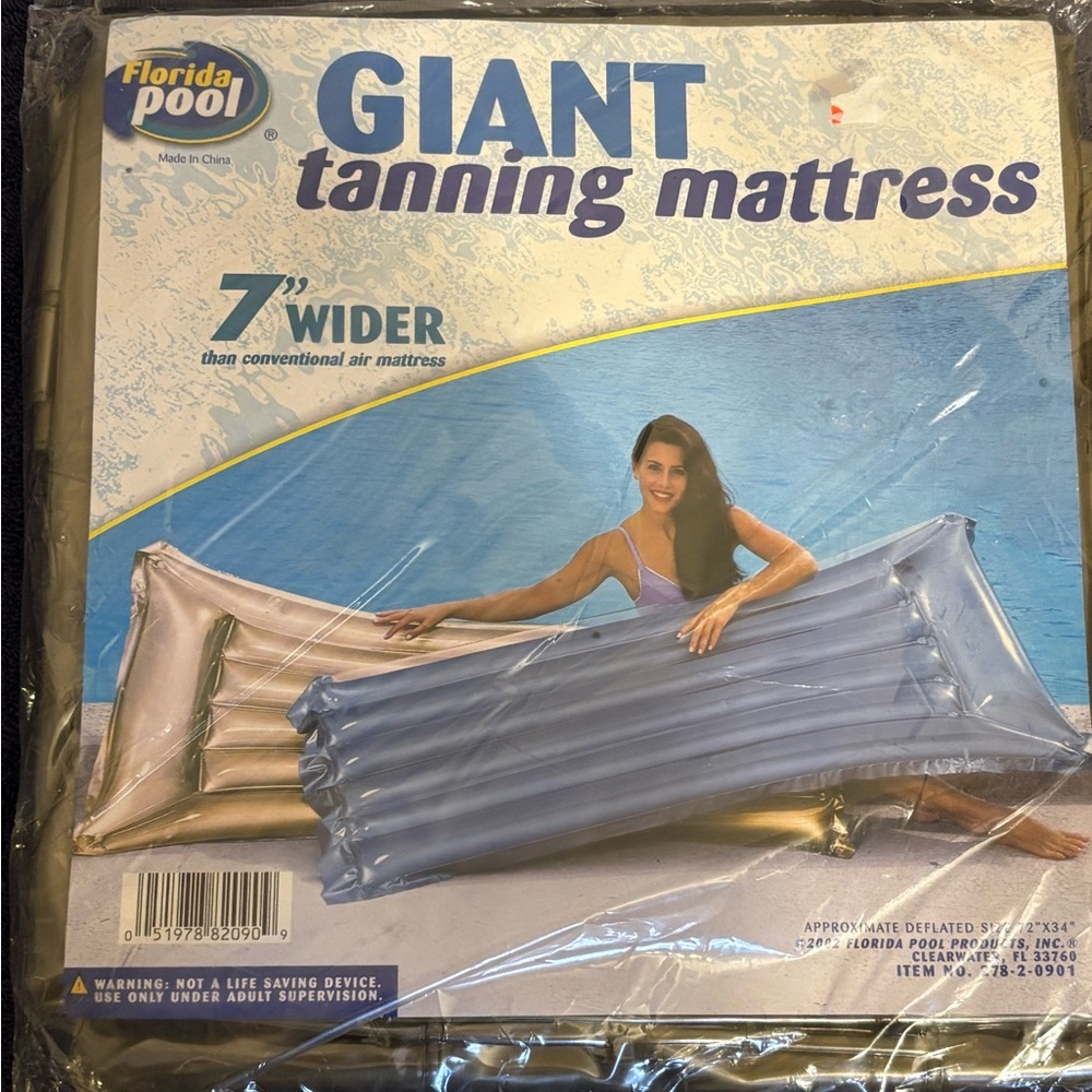Vintage Giant Float Tanner Mat Raft Extra Large 2002 NEW Florida Pool Products